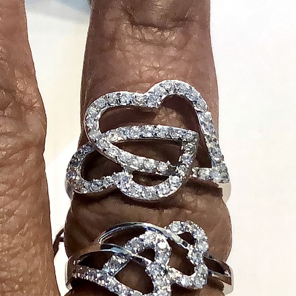 Hearts Ring Set - 3 piece - Picture 5 of 8